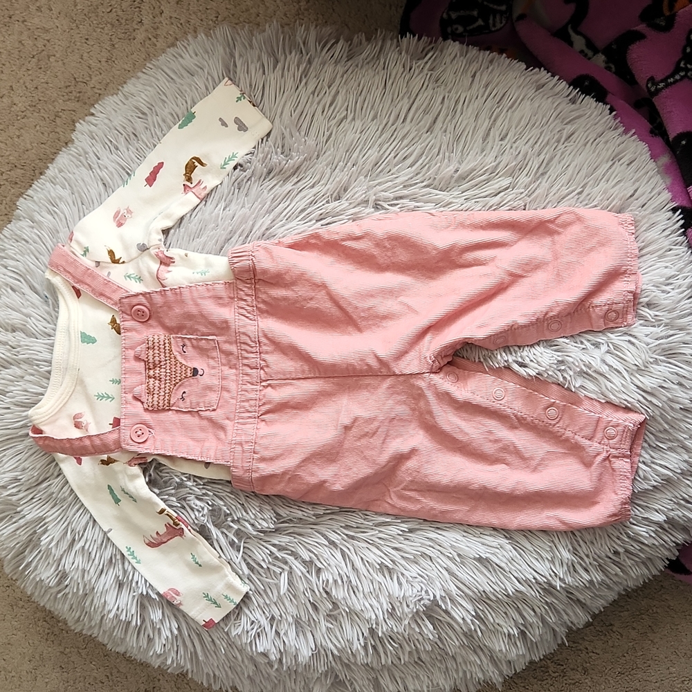 Carter's 2 piece overall set